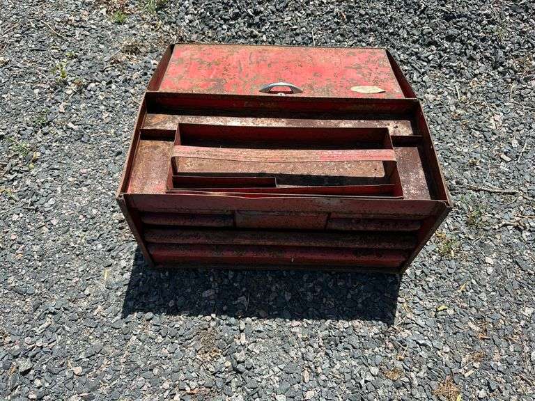 7 Drawer Toolbox, 26” x 12” x 14”