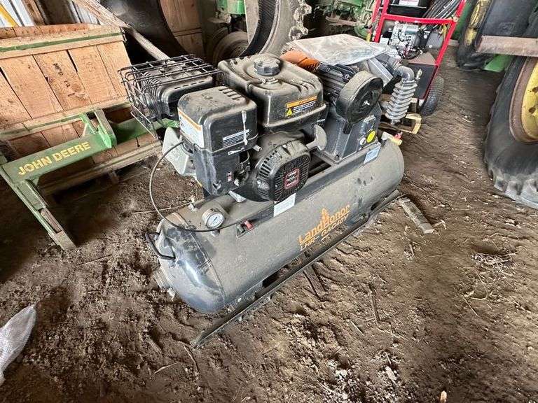 Land Honor LHR-GAC40Y Gas Operated Air Compressor, Electric Start (No Battery), 302cc Engine, Needs 