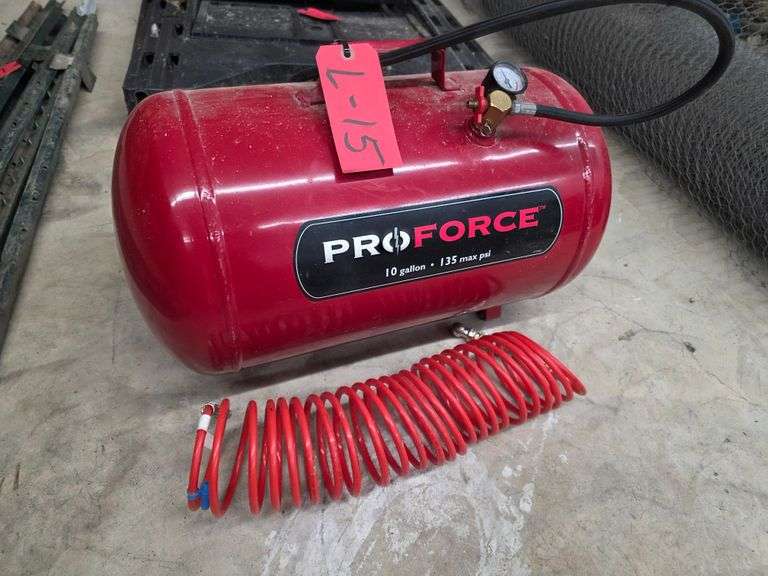 Pro Force 10 Gallon 135 Max PSI Air Tank