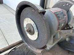 Tradesman 8275 8” Bench Grinder, 3/4 HP, on Steel Stand, was used to grind carbides for skis