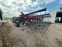 2010 Case IH 870 EcoloTiger Disk Ripper, 7 Shank, with 5 Bar Harrow, Approx 14’ Wide, SN: 041951