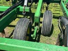 John Deere 680 Chisel Plow, 25’ Wide, Fold up Wings, Walking Tandems, 3 Bar Harrow, SN: 002635