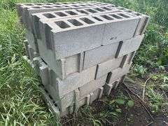 Stack of 50 Cement Blocks, 16” Long, 7.5” x 7.5” (1), Buying All for One Money