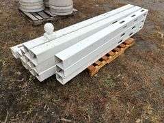 (13) Poly Posts, 10 are 90”, 3 are 84” corner posts, Buying All for One Money