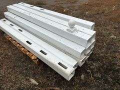 (13) Poly Posts, 10 are 90”, 3 are 84” corner posts, Buying All for One Money