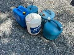 5 Misc Size Kerosene Containers, Buying All for One Money