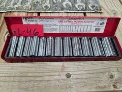 12 Pieces ½” SAE Deep Socket Set