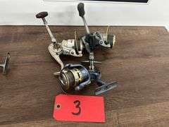(3) PFLUEGER Fishing Reels, Set up for Left Hand, Should be in Working Order Per Seller – 3, Buying 