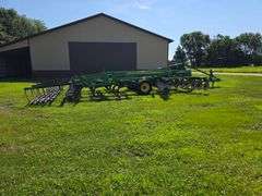 2016 John Deere 2730X 18’ Combination Ripper, 9 Shank, Remlinger 5 Bar Spike Tooth Harrow, Single Po
