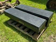 Pair of Pickup Toolboxes, Made to go in a 8’ Box with Front Cross Box, No Keys, Buying Both for One 