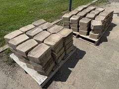 (96) Used Landscape Blocks, Buying All for One Money