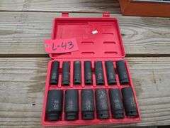 ½” Impact Sockets, 13 Pieces, 7/16 – 1 ¼”