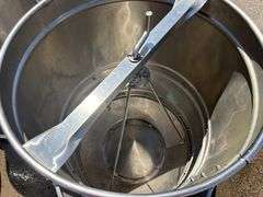 (5) PAX Round Stainless Steel Pig Feeders, 37” Tall