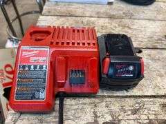 New Milwaukee M18 SC 5.0 Amp Battery and Charger
