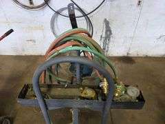 Hand Cart Turned to Acetylene Cart with Gauges and Torch, *Must be Picked Up By Friday, July 25th. N