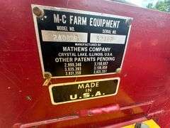 1992 Mathews Company 20’ Stalk Chopper, 1000 PTO