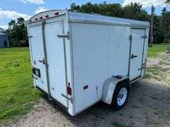 US Cargo 6’ x 10’ Enclosed Trailer, 2” Ball, Double Rear Doors, ST205/75R15 Tires on 5 Bolt Rims, Li