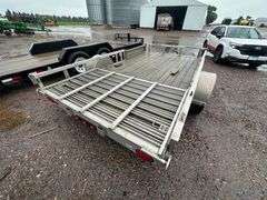 Trophy 14’ Single Axle Aluminum Trailer with Ramp, Lifetime License (No Title)