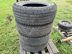 (4) Used Goodyear Wrangler 265/65R18 Tires, Buying All for One Money