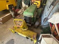 John Deere 214 Lawn and Garden Tractor with 42” Deck and 38” Front Mounted Snowblower, Will Have New