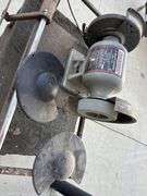 Tradesman 8275 8” Bench Grinder, 3/4 HP, on Steel Stand, was used to grind carbides for skis