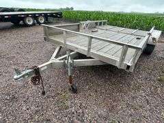 Trophy 14’ Single Axle Aluminum Trailer with Ramp, Lifetime License (No Title)