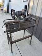 Tradesman 8275 8” Bench Grinder, 3/4 HP, on Steel Stand, was used to grind carbides for skis