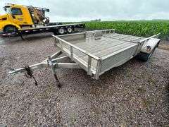 Trophy 14’ Single Axle Aluminum Trailer with Ramp, Lifetime License (No Title)