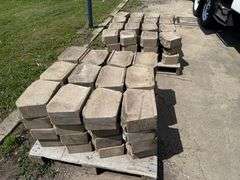 (96) Used Landscape Blocks, Buying All for One Money