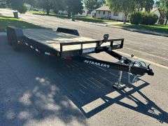 2025 PJ Model C5182 Trailer, 18’ Long, 6’11” Inside Wheel Wells, Comes with Ramps, Brakes, and LED L