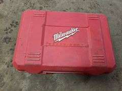 Milwaukee Heavy Duty Hand Held Band Saw with Case and Book, 2 Extra Blades in Case, SN: 678J40707028