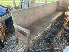 Church Pew, 10’6” Wide, Needs Some Repair