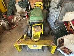 John Deere 214 Lawn and Garden Tractor with 42” Deck and 38” Front Mounted Snowblower, Will Have New