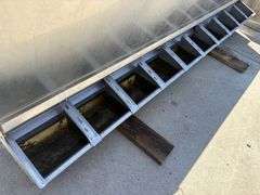 Smidley Double Sided Stainless Steel Pig Feeder, 106” Long, 38” tall