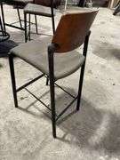 Mancave High Top Table, 36” Dia, 42” Tall, Metal Base, with (6) Chairs