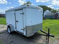 US Cargo 6’ x 10’ Enclosed Trailer, 2” Ball, Double Rear Doors, ST205/75R15 Tires on 5 Bolt Rims, Li
