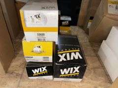 Assortment of (49) Filters, All New In Box, Fuel, Coolant, Hyd, Engine Oil, (6) Filter Interchange C