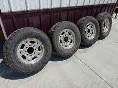 (4) Cooper Discovery LT265/75R16 Tires and Rims, 8x180 Bolt Pattern, Came off a 2007 Chevrolet 2500
