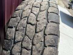 (4) Cooper Discovery LT265/75R16 Tires and Rims, 8x180 Bolt Pattern, Came off a 2007 Chevrolet 2500