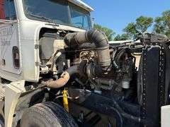1989 Freightliner Semi, 766,000 Miles, 9 Speed Transmission, 19’ Steel Box, Roll Tarp, 855 Cummins @