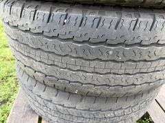 (4) Used Goodyear Wrangler 265/65R18 Tires, Buying All for One Money