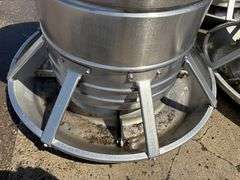 (5) PAX Round Stainless Steel Pig Feeders, 37” Tall