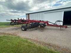 2010 Case IH 870 EcoloTiger Disk Ripper, 7 Shank, with 5 Bar Harrow, Approx 14’ Wide, SN: 041951