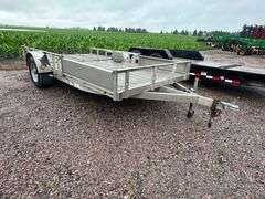 Trophy 14’ Single Axle Aluminum Trailer with Ramp, Lifetime License (No Title)