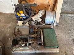 Pallet of Misc Belts, Rims, Jacks, Camping Stove