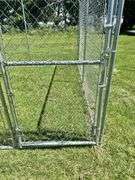 10’ x 6’ Chain Link Dog Kennel, 3 Years Old, Low Use, In Good Shape Except Where Dog Tore the Bottom