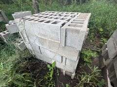 Stack of 50 Cement Blocks, 16” Long, 7.5” x 7.5” (3), Buying All for One Money