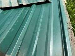 (11) New Sheets of Metal, 12’, Green, Buying All for One Money