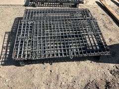 Collapsable Wire Mesh Crate, 40” x 48” x 27” Tall (2)