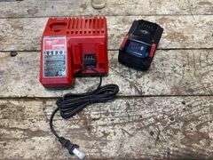 New Milwaukee M18 SC 5.0 Amp Battery and Charger